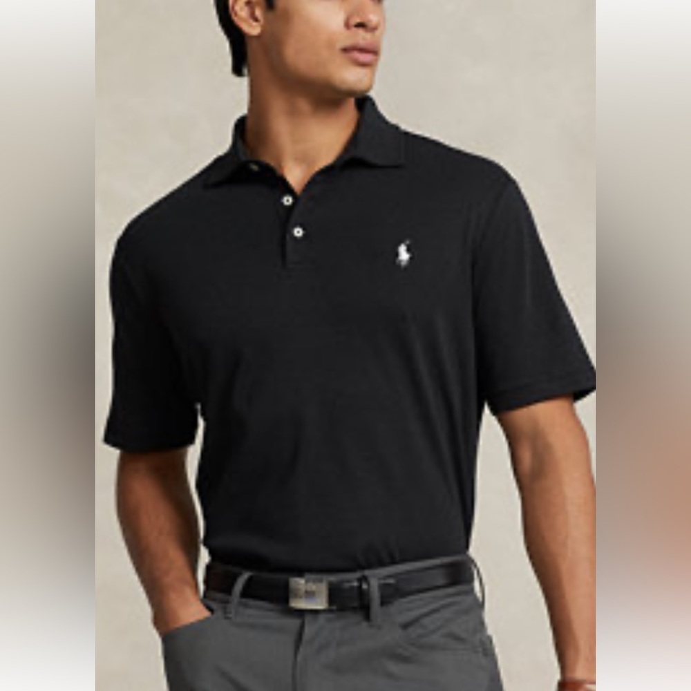 Ralph Lauren Classic Fit Performance Polo Shirt Xl Heathered Dark Grey $165